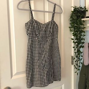 Gingham Print Dress